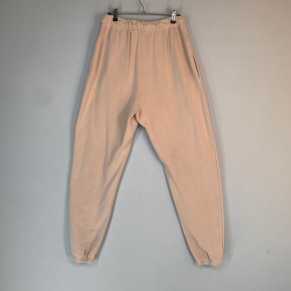 Elwood Men Jogger Sweatpants M Beige Organic Cotton Natural Essential Baggy 29 - Picture 4 of 9